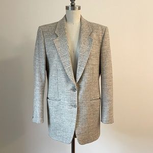 retro lands’ end wool blazer